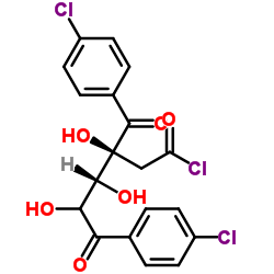 Structure of 1 Chloro 35 di4 chlorbenzoyl 2 deoxy D ribose CAS 3601 90 9 - 1-Chloro-3,5-di(4-chlorbenzoyl)-2-deoxy-D-ribose CAS 3601-90-9