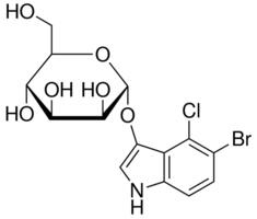 structure of alpha-D-Mannopyranoside 5-bromo-4-chloro-1H-indol-3-yl CAS 125229-64-3