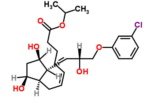 Structure of Cloprostenol isopropyl ester CAS 157283 66 4 - Cloprostenol isopropyl ester CAS 157283-66-4